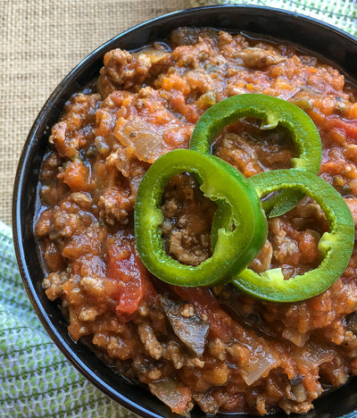 Paleo Beef and Mushroom Chili