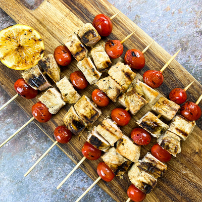 Grilled Greek Chicken Skewers