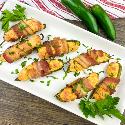 Bacon-Wrapped Jalapeño Poppers