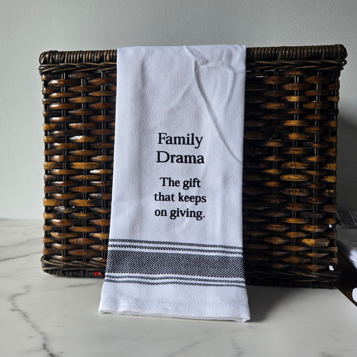 Funny Tea Towels -Black and White-- Assorted Saying