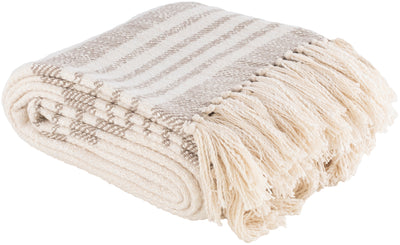 Chamonix Fringe Throw Cream