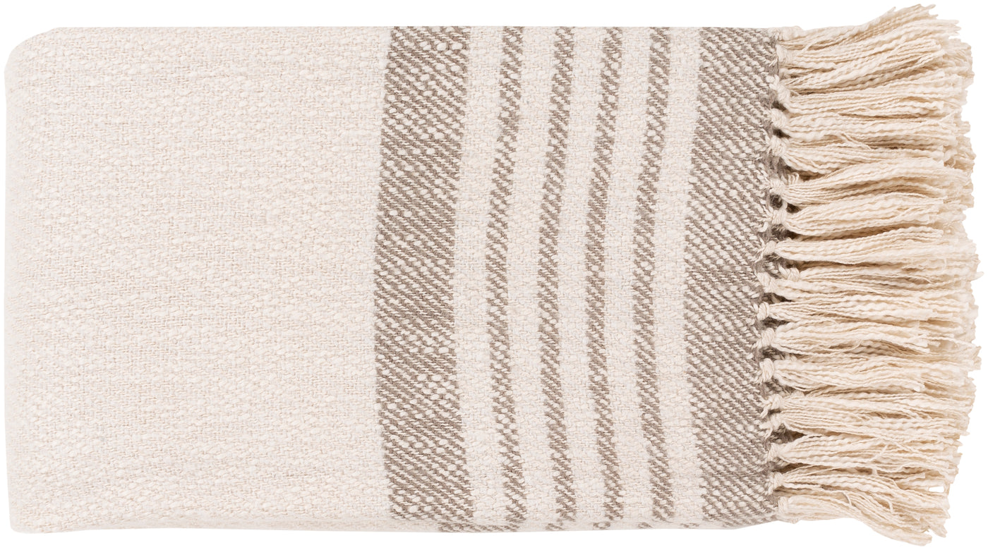 Chamonix Fringe Throw Cream