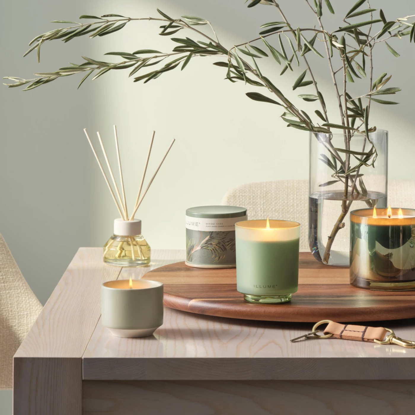 Hinoki Sage Matte Ceramic Candle