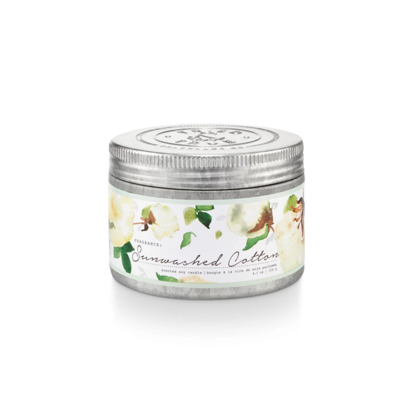 Tried & True Sunwashed Cotton Small Tin Candle