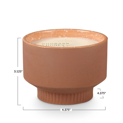 Rhubarb & Honey Verde Ceramic Candle