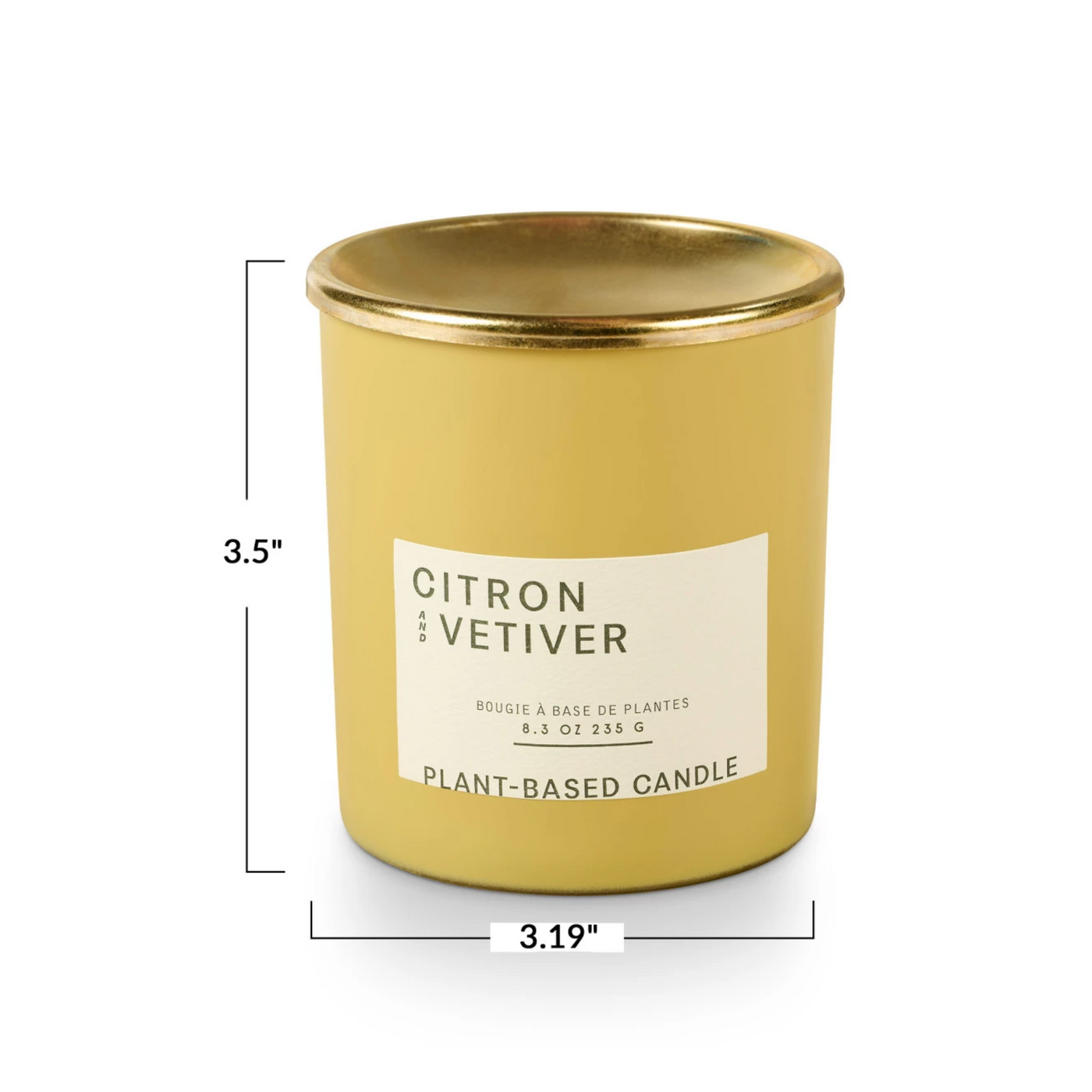 Citron & Vetiver Verde Lidded Jar Candle