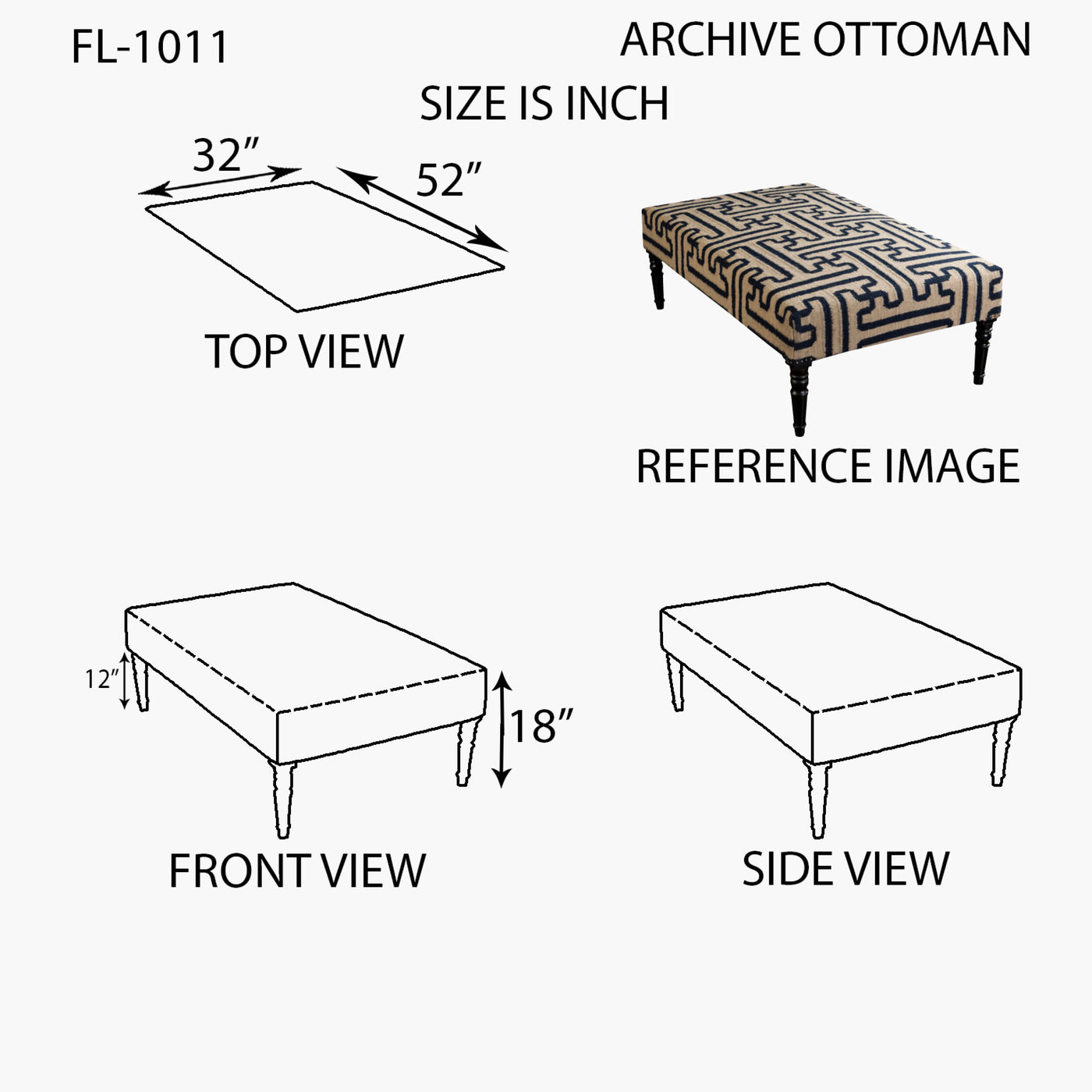 Archive Ottoman (Tan)
