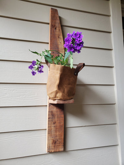 Waxed Canvas Storage Pots