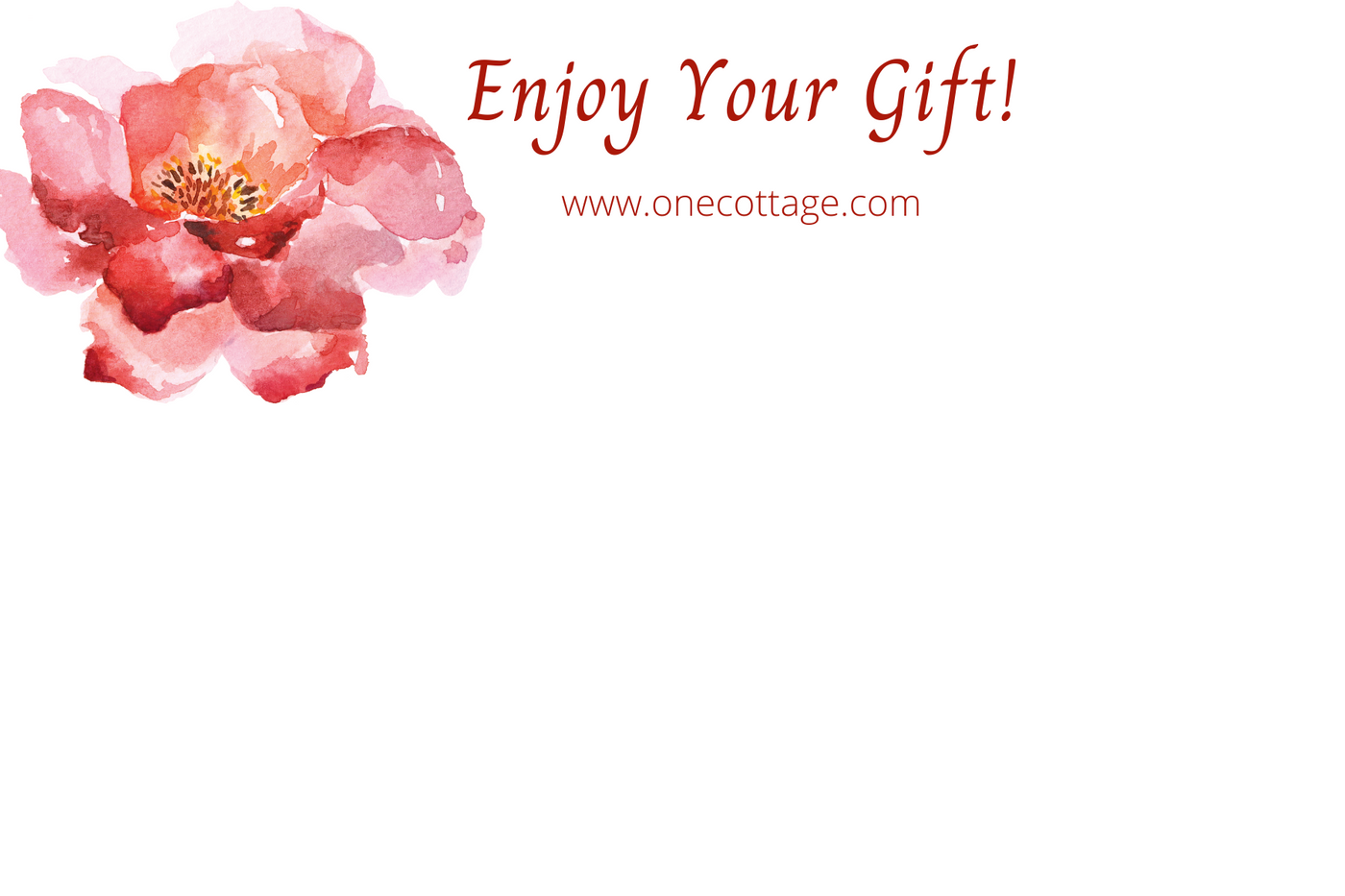 Red Gift Note