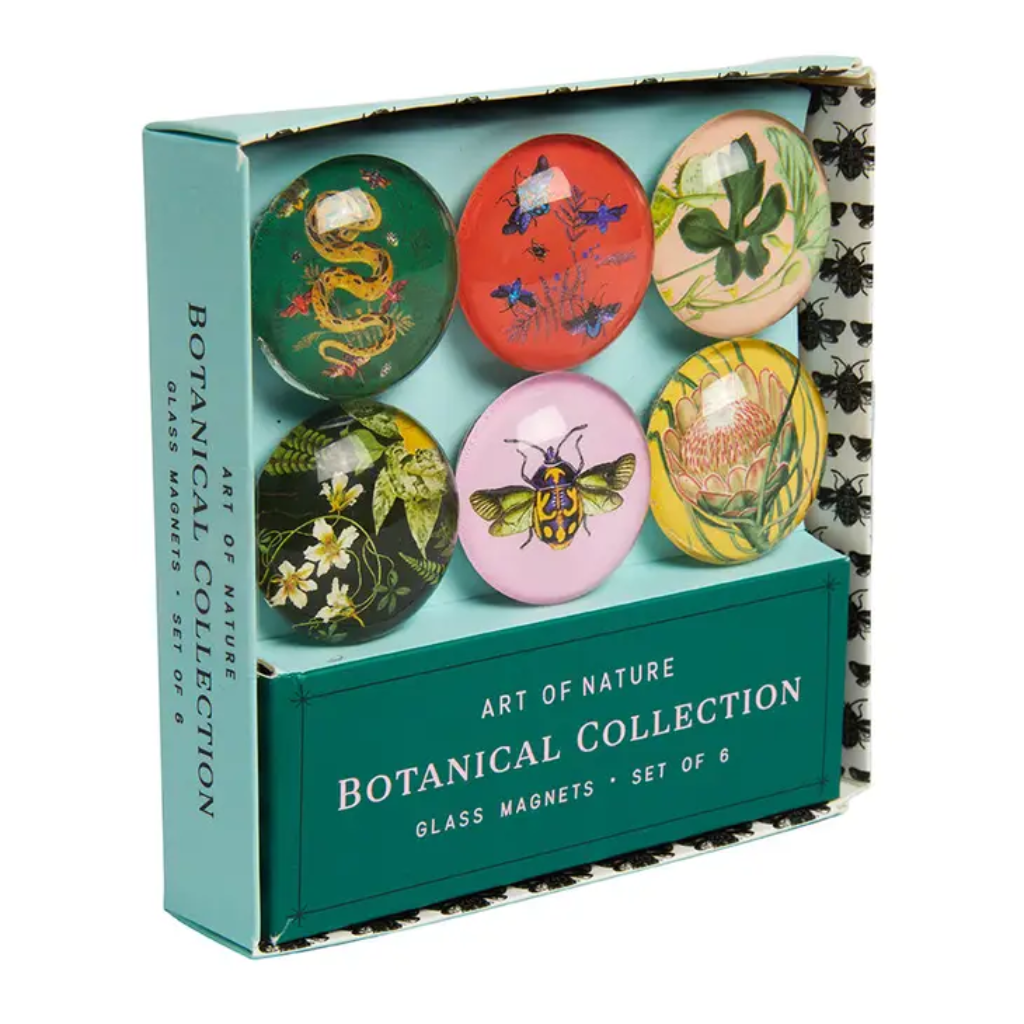 Botanical Glass Magnet Set