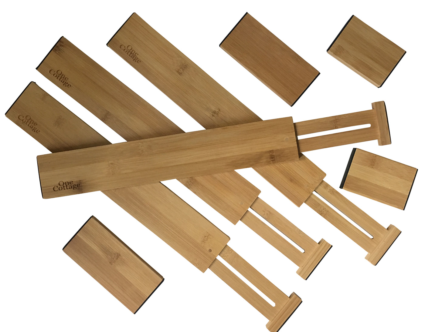 Adjustable Bamboo Drawer Dividers
