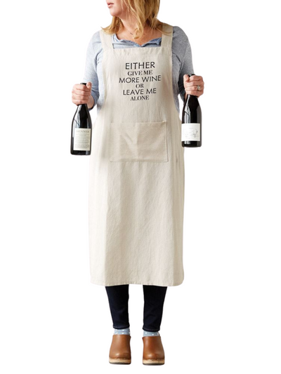 Give Me More Wine Apron