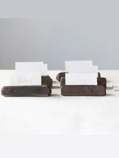 Reclaimed Wood Place Card Holder