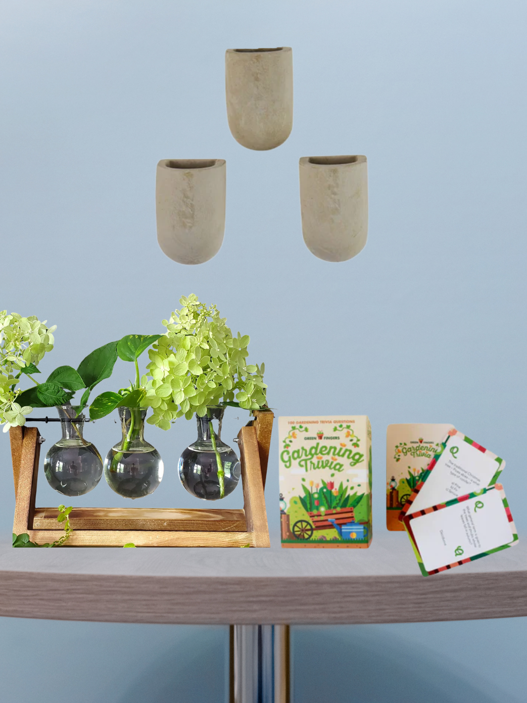 Desktop Vase Accessories with Magnetic Plant Pots