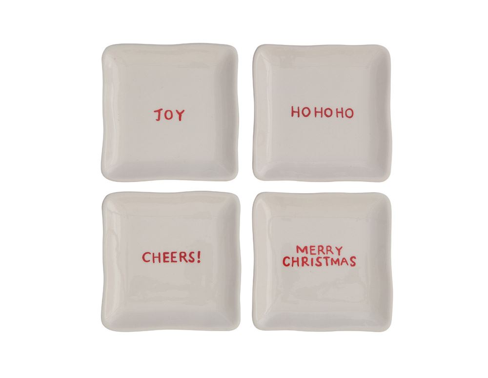 Set of 4, Holiday Small Plates